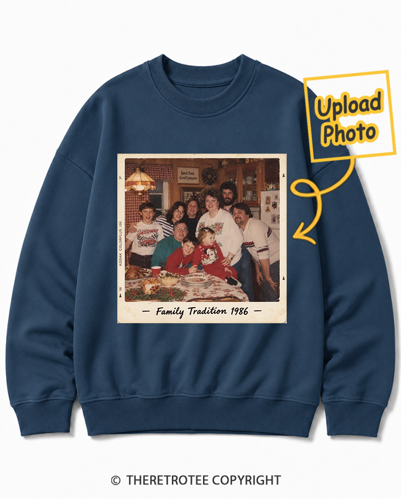 TheRetroTee Personalized Family Tradition 1986 Sweatshirt