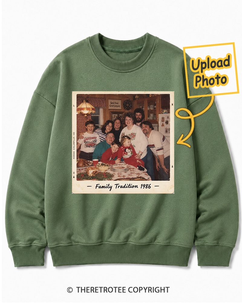 TheRetroTee Personalized Family Tradition 1986 Sweatshirt