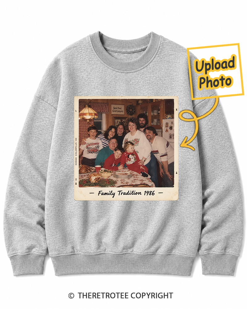 TheRetroTee Personalized Family Tradition 1986 Sweatshirt