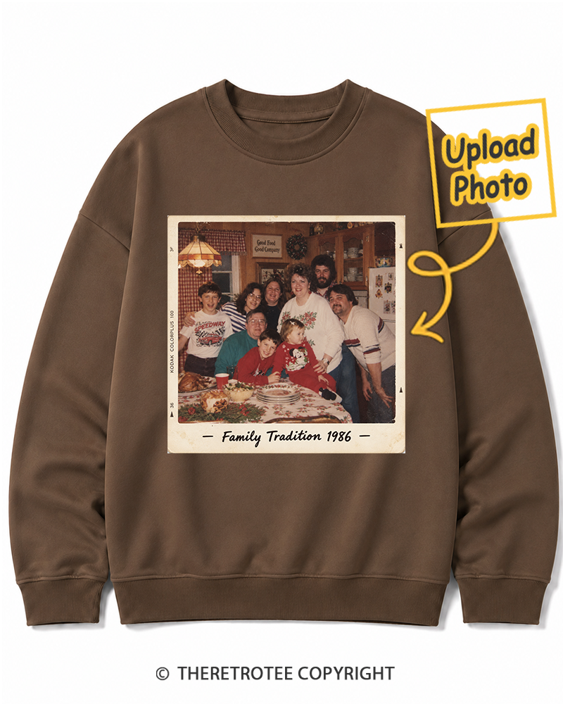 TheRetroTee Personalized Family Tradition 1986 Sweatshirt