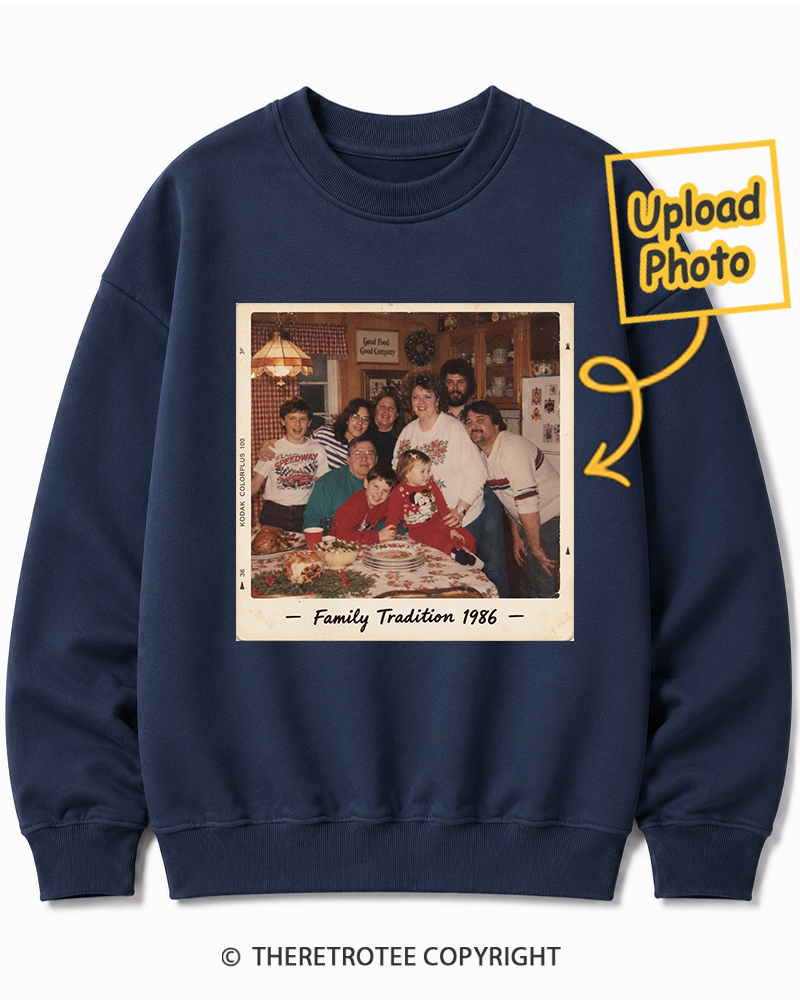 TheRetroTee Personalized Family Tradition 1986 Sweatshirt
