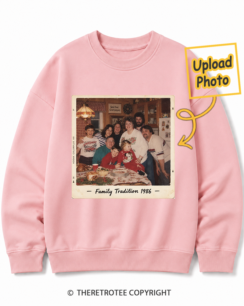 TheRetroTee Personalized Family Tradition 1986 Sweatshirt