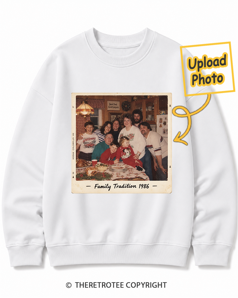 TheRetroTee Personalized Family Tradition 1986 Sweatshirt