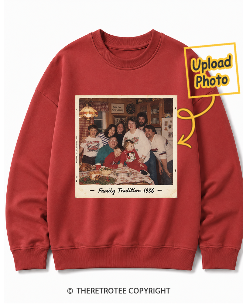 TheRetroTee Personalized Family Tradition 1986 Sweatshirt