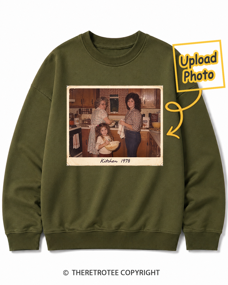 TheRetroTee Personalized Mom's Kitchen 1972 Sweatshirt