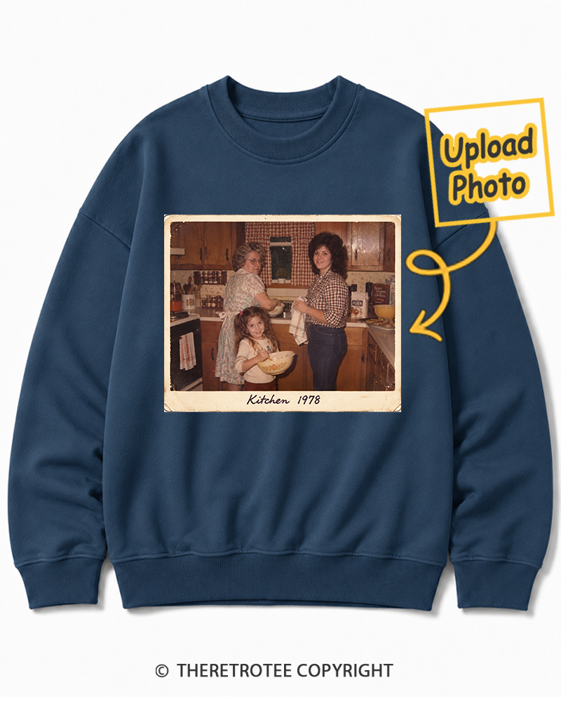 TheRetroTee Personalized Mom's Kitchen 1972 Sweatshirt