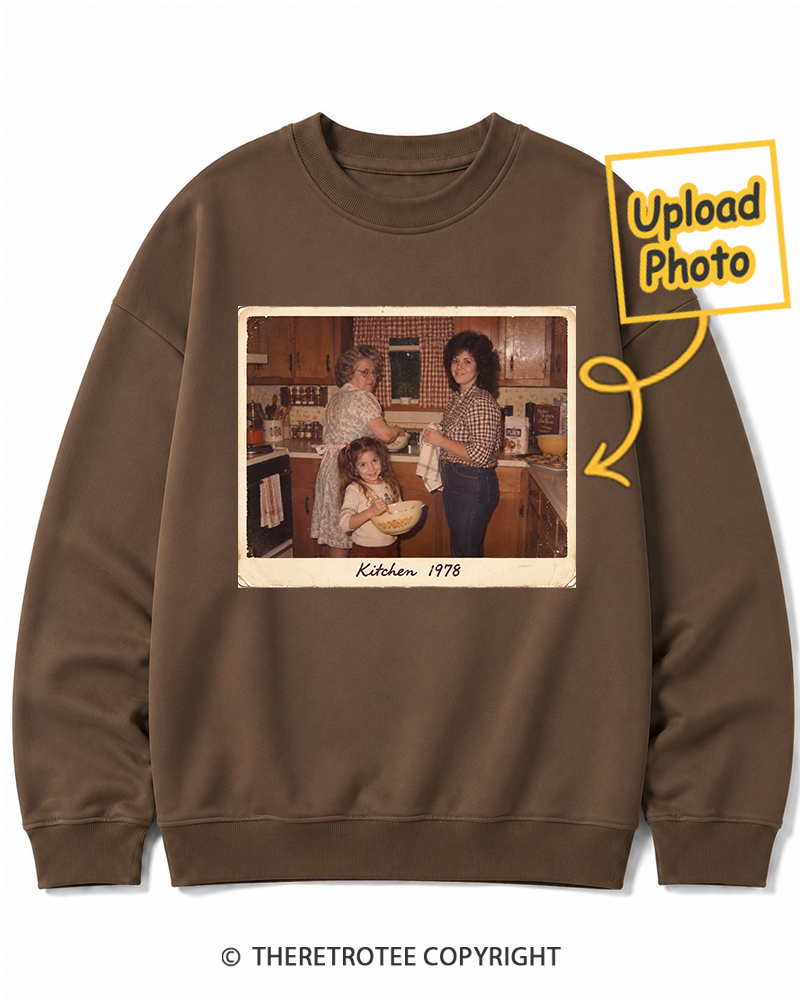 TheRetroTee Personalized Mom's Kitchen 1972 Sweatshirt