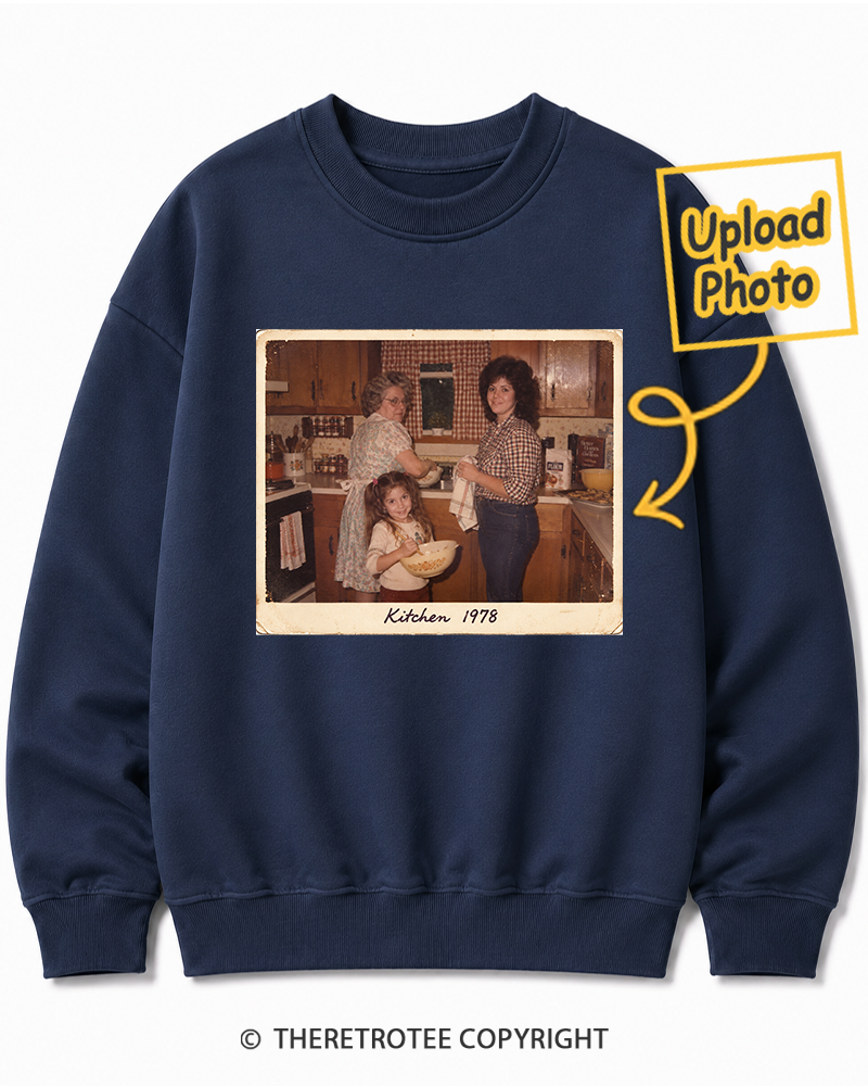 TheRetroTee Personalized Mom's Kitchen 1972 Sweatshirt