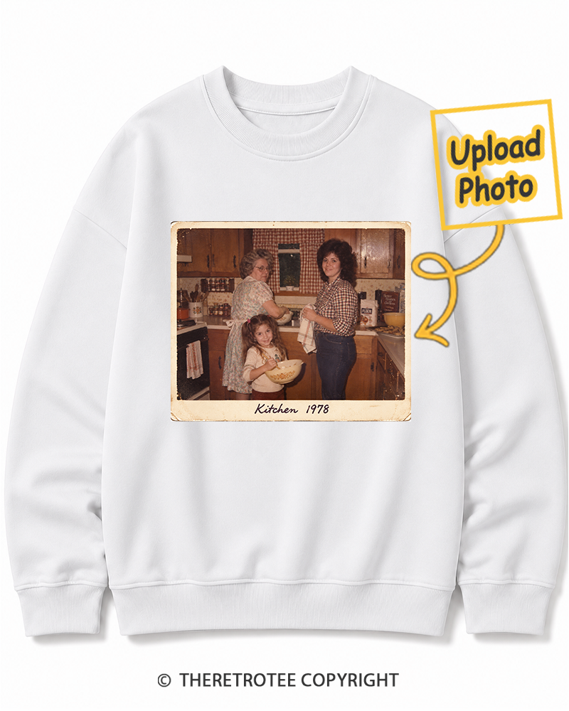 TheRetroTee Personalized Mom's Kitchen 1972 Sweatshirt