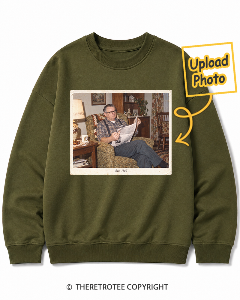 TheRetroTee Personalized Grandpa's Stories 1967 Sweatshirt