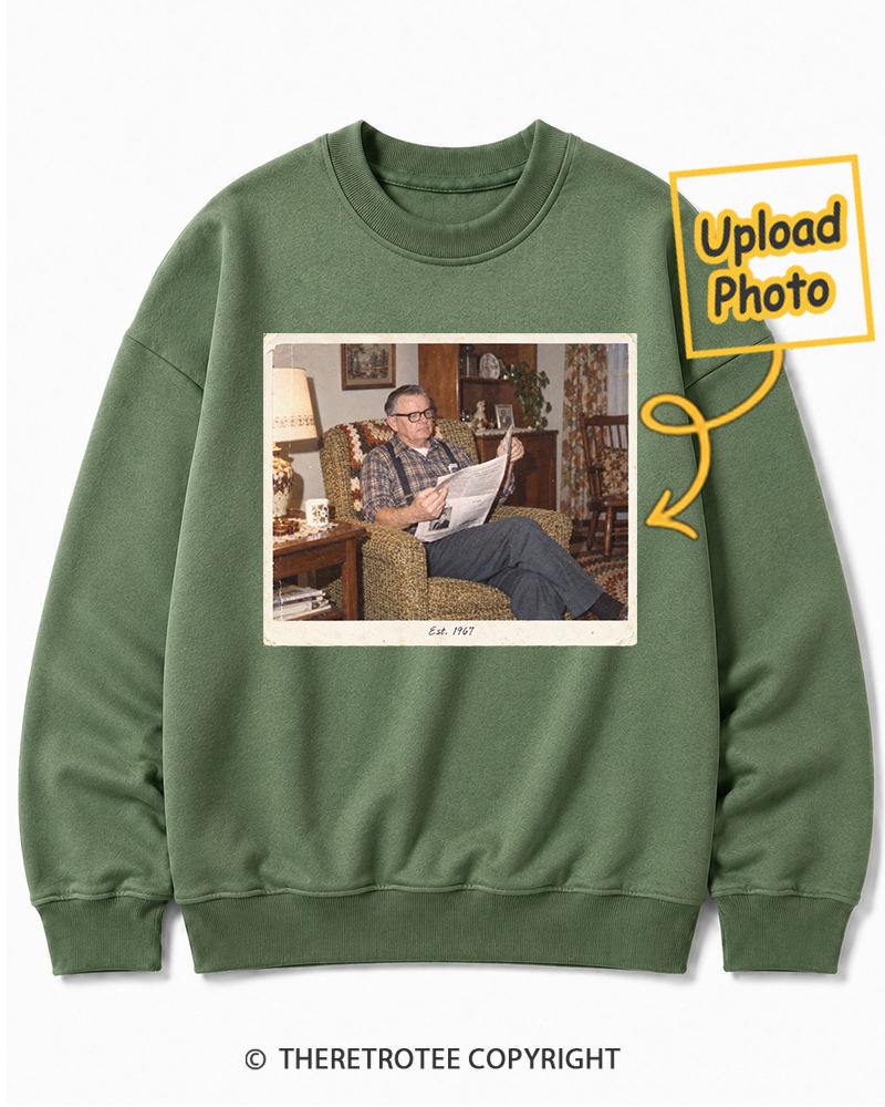 TheRetroTee Personalized Grandpa's Stories 1967 Sweatshirt