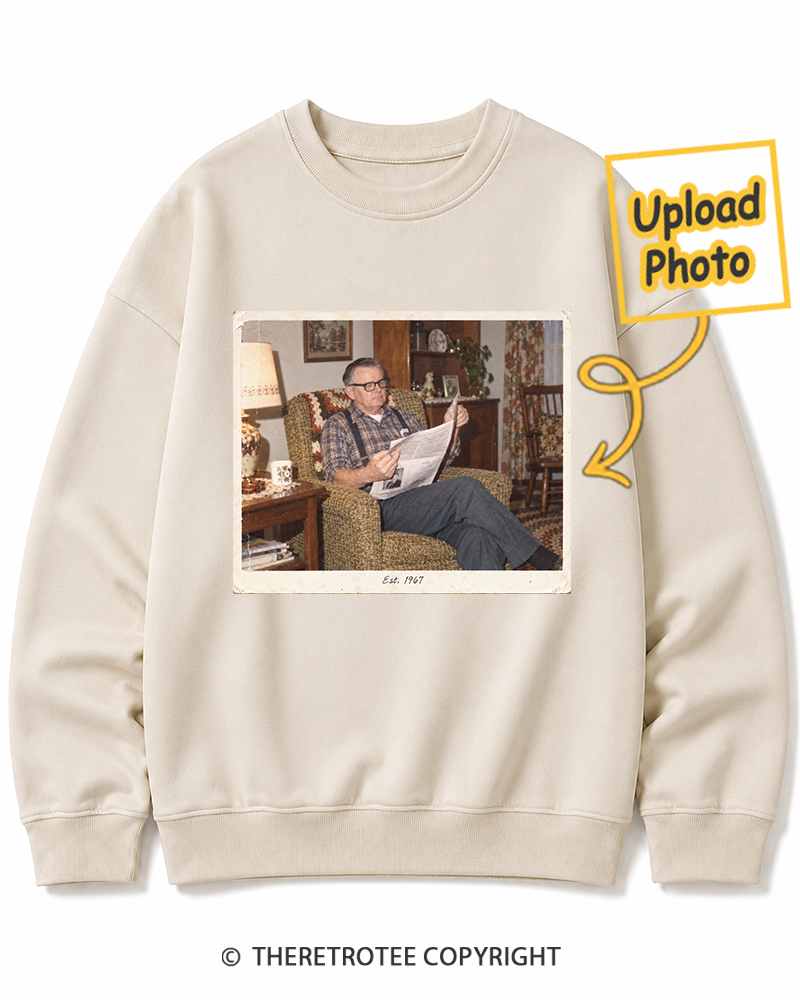TheRetroTee Personalized Grandpa's Stories 1967 Sweatshirt