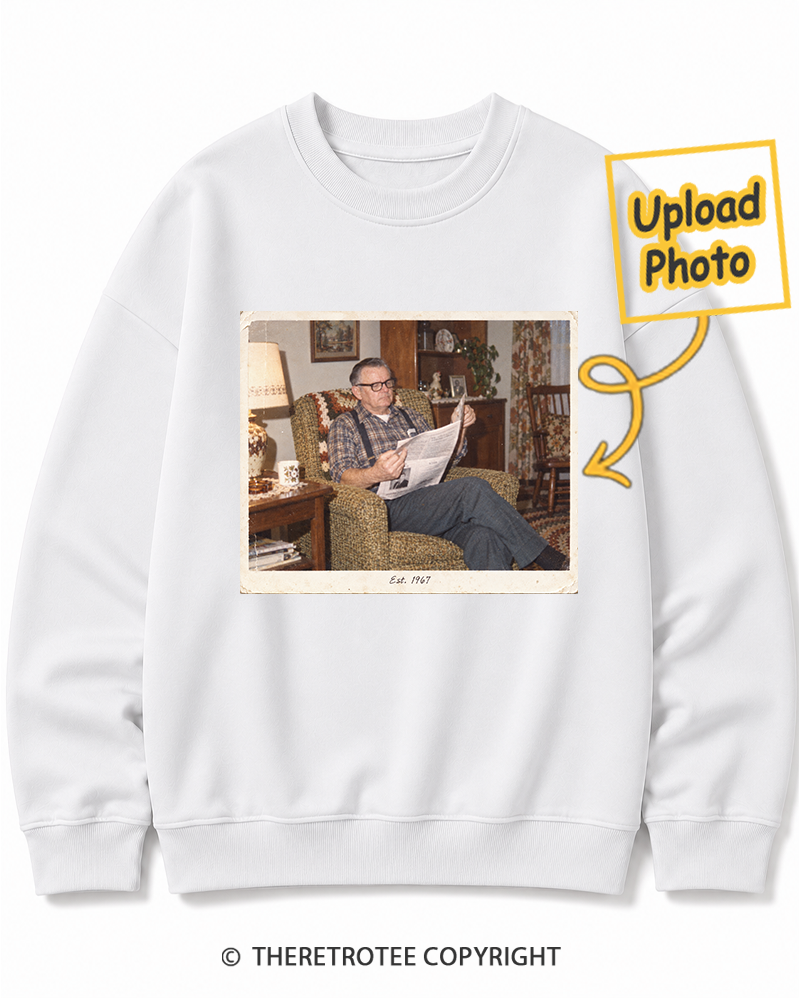TheRetroTee Personalized Grandpa's Stories 1967 Sweatshirt