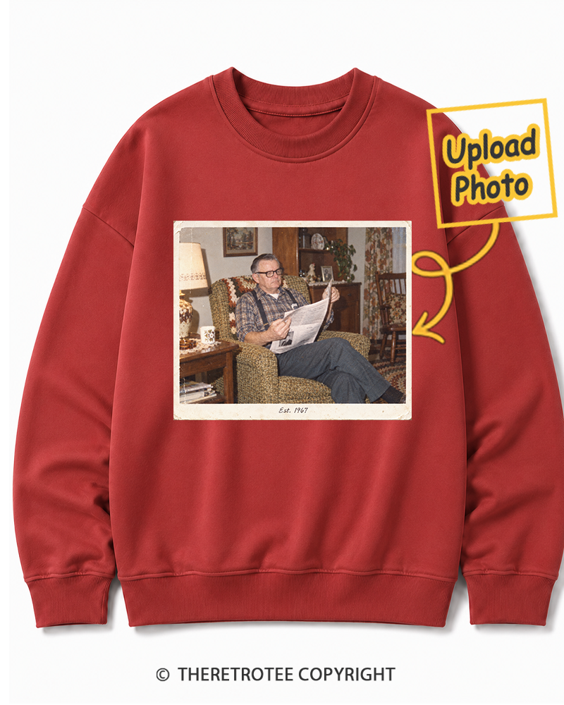 TheRetroTee Personalized Grandpa's Stories 1967 Sweatshirt