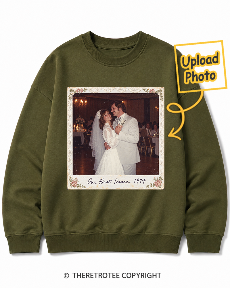 TheRetroTee Personalized Our First Dance 1974 Sweatshirt