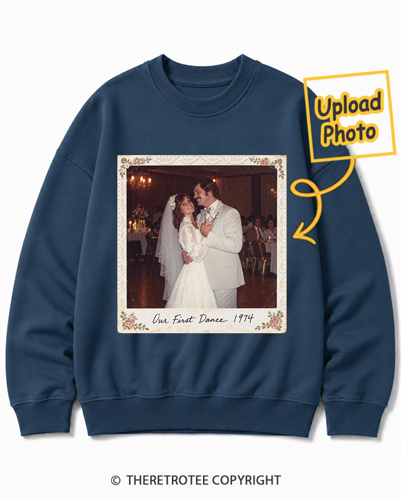 TheRetroTee Personalized Our First Dance 1974 Sweatshirt