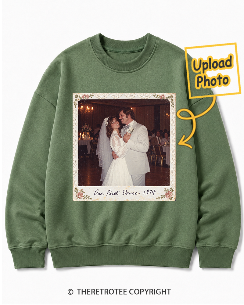 TheRetroTee Personalized Our First Dance 1974 Sweatshirt