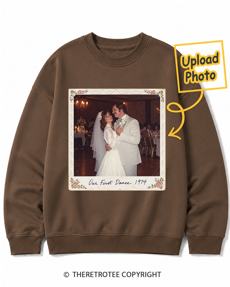 TheRetroTee Personalized Our First Dance 1974 Sweatshirt