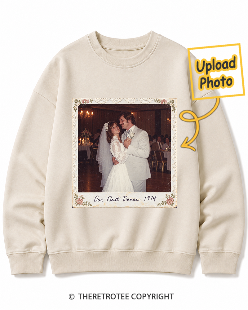 TheRetroTee Personalized Our First Dance 1974 Sweatshirt