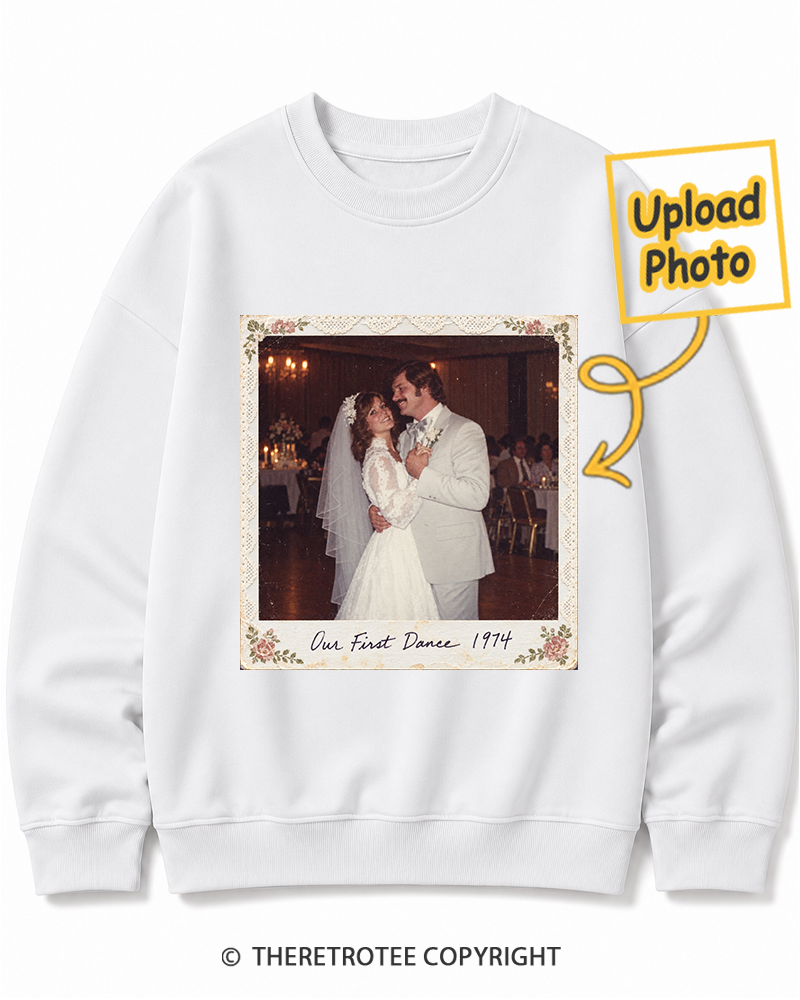 TheRetroTee Personalized Our First Dance 1974 Sweatshirt