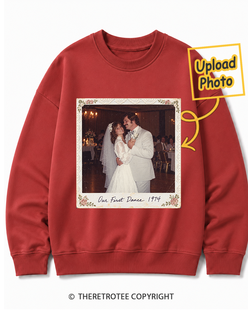 TheRetroTee Personalized Our First Dance 1974 Sweatshirt