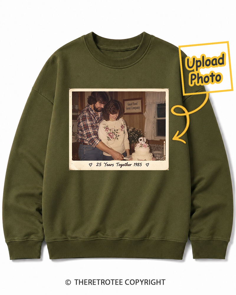 TheRetroTee Personalized 25 Years Together 1985 Sweatshirt
