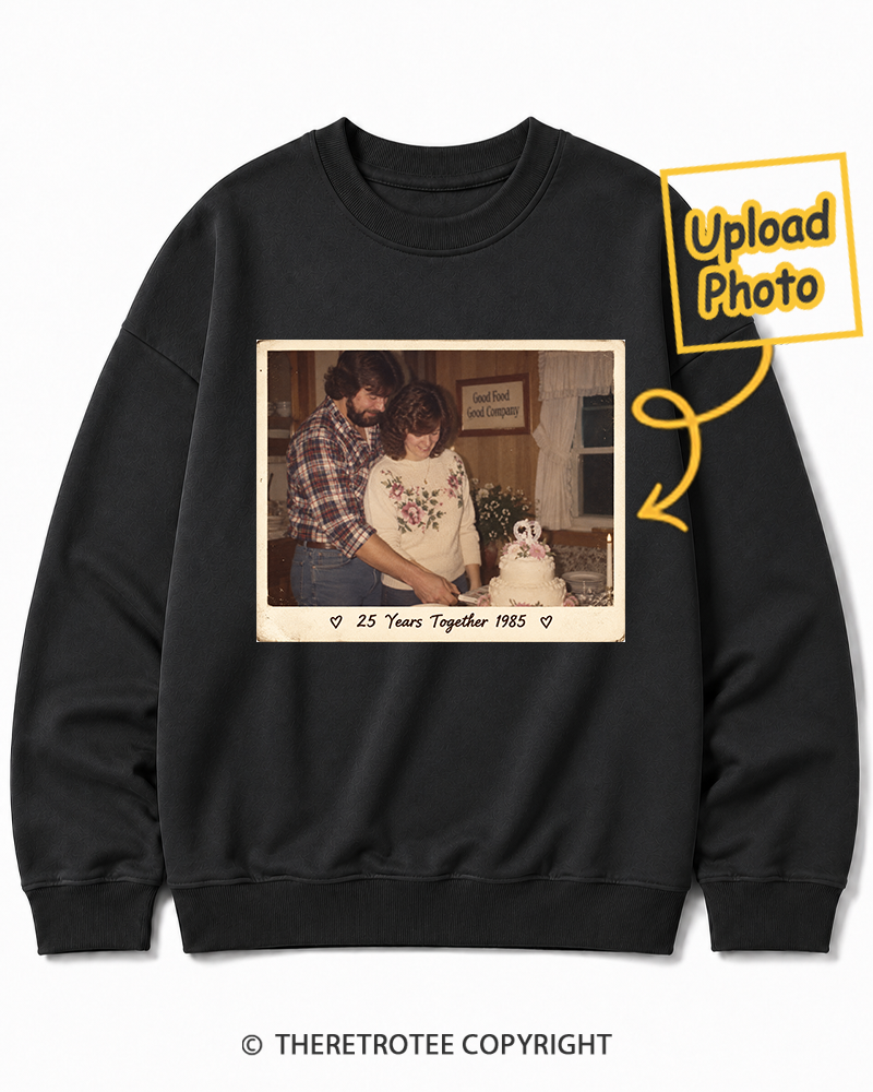 TheRetroTee Personalized 25 Years Together 1985 Sweatshirt
