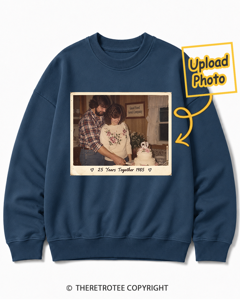 TheRetroTee Personalized 25 Years Together 1985 Sweatshirt
