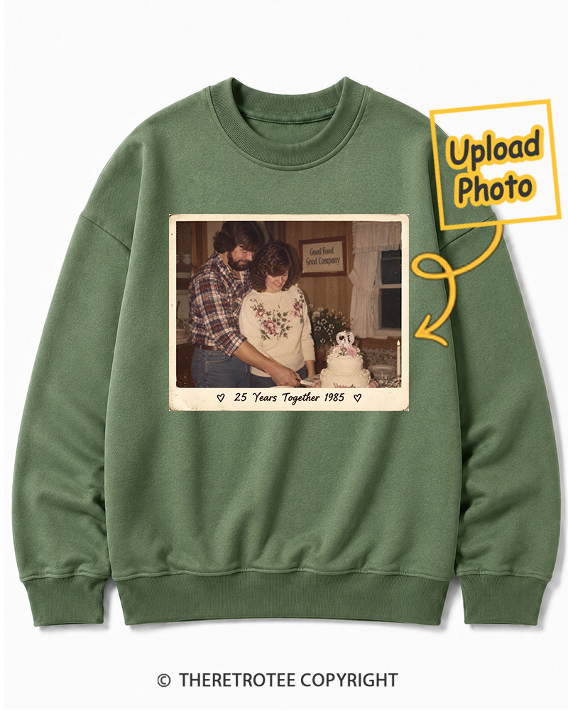 TheRetroTee Personalized 25 Years Together 1985 Sweatshirt