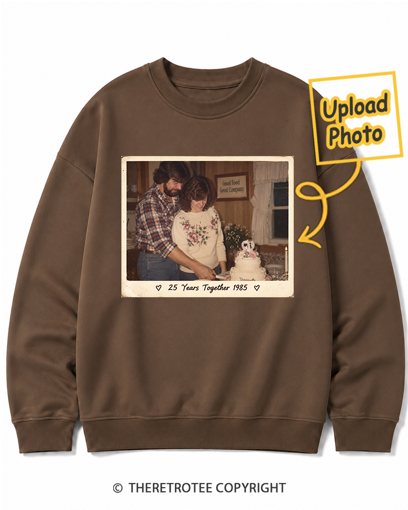 TheRetroTee Personalized 25 Years Together 1985 Sweatshirt