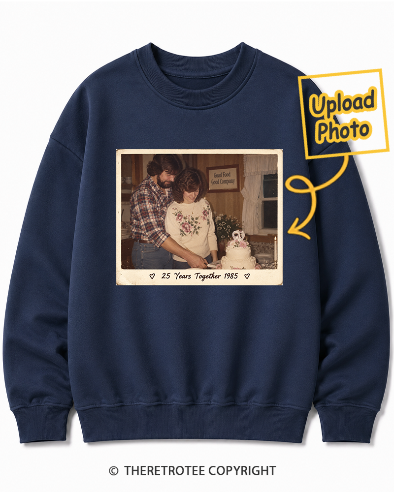 TheRetroTee Personalized 25 Years Together 1985 Sweatshirt