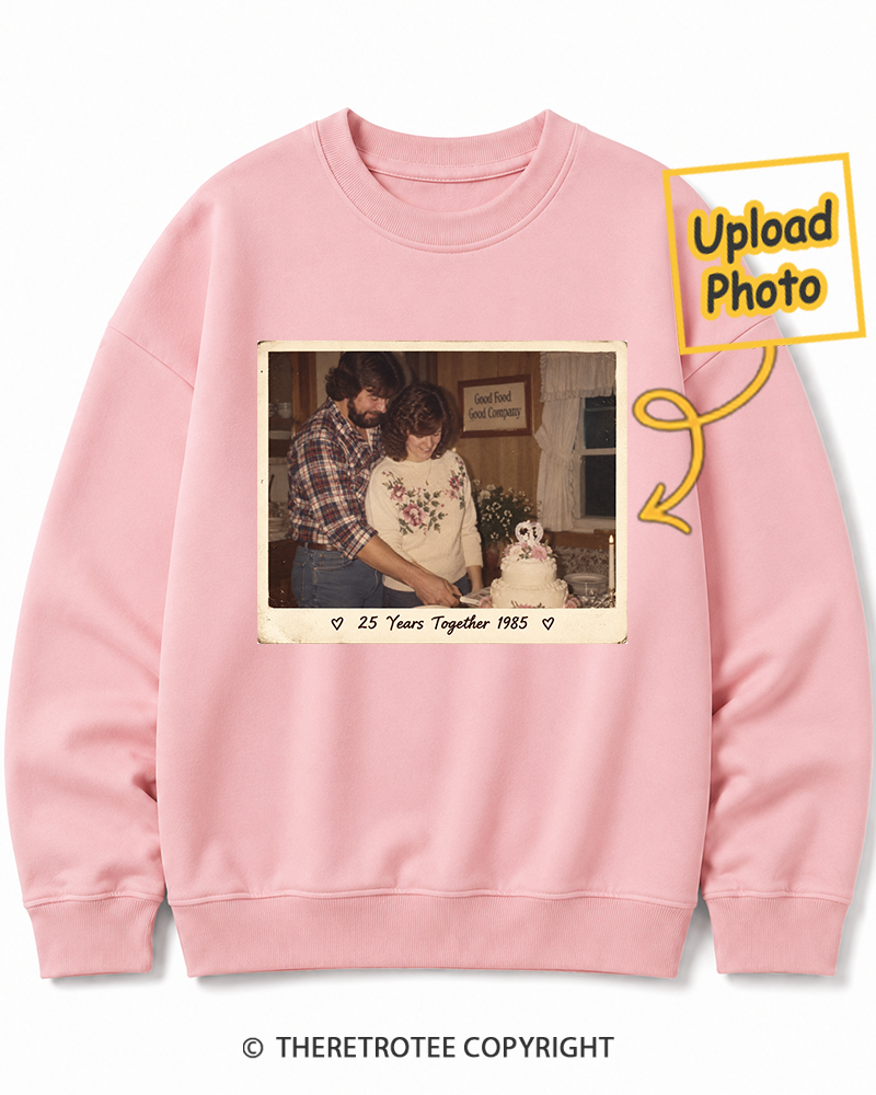 TheRetroTee Personalized 25 Years Together 1985 Sweatshirt