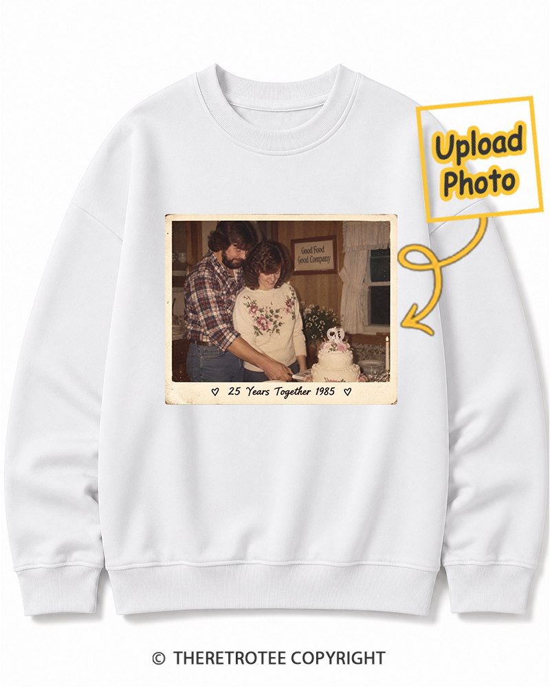 TheRetroTee Personalized 25 Years Together 1985 Sweatshirt