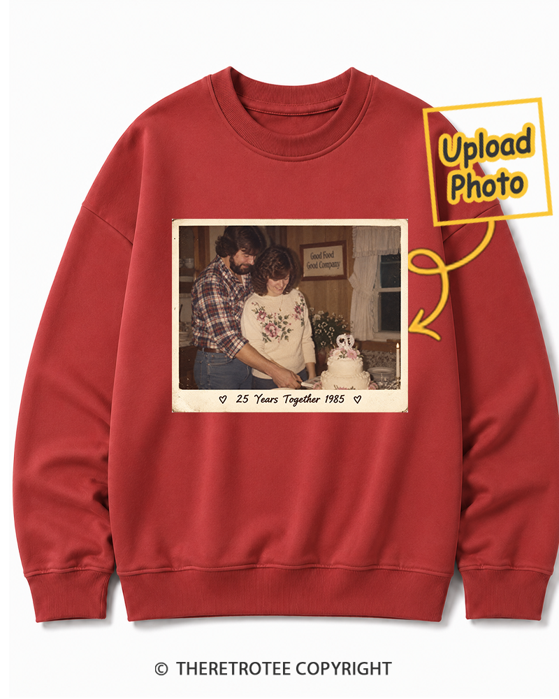 TheRetroTee Personalized 25 Years Together 1985 Sweatshirt