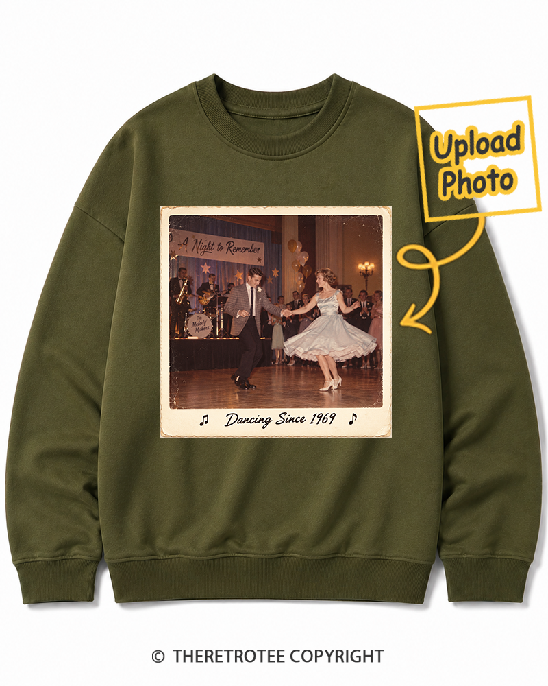 TheRetroTee Personalized Dancing Since 1969 Sweatshirt