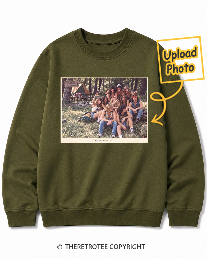 TheRetroTee Personalized Summer Camp 1977 Sweatshirt
