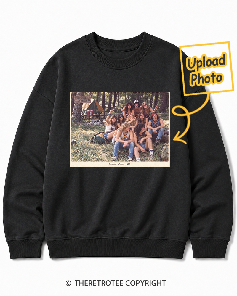 TheRetroTee Personalized Summer Camp 1977 Sweatshirt