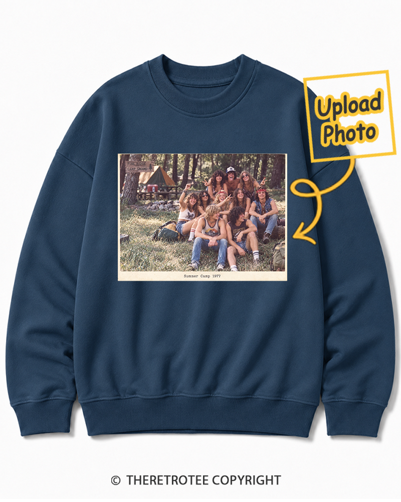 TheRetroTee Personalized Summer Camp 1977 Sweatshirt