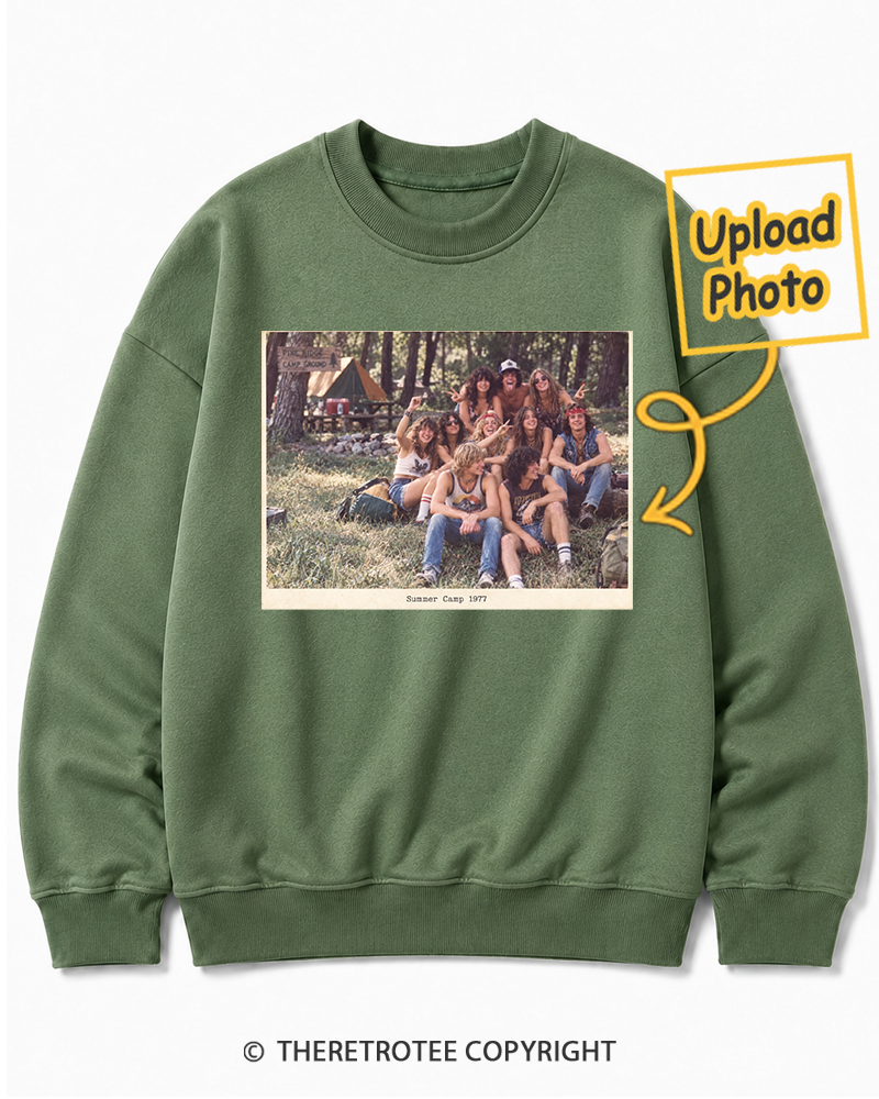 TheRetroTee Personalized Summer Camp 1977 Sweatshirt