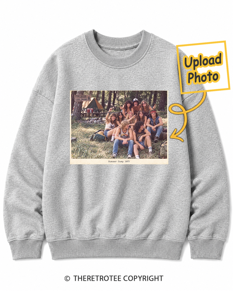 TheRetroTee Personalized Summer Camp 1977 Sweatshirt