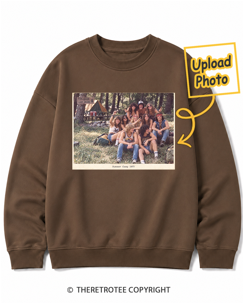 TheRetroTee Personalized Summer Camp 1977 Sweatshirt