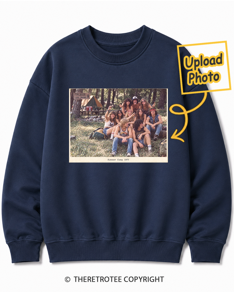 TheRetroTee Personalized Summer Camp 1977 Sweatshirt