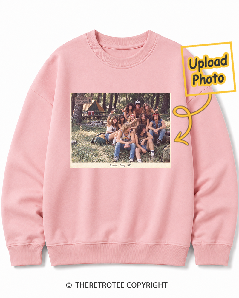 TheRetroTee Personalized Summer Camp 1977 Sweatshirt