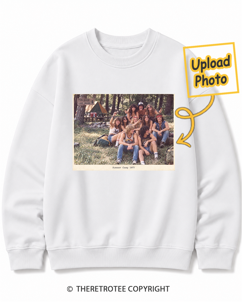 TheRetroTee Personalized Summer Camp 1977 Sweatshirt