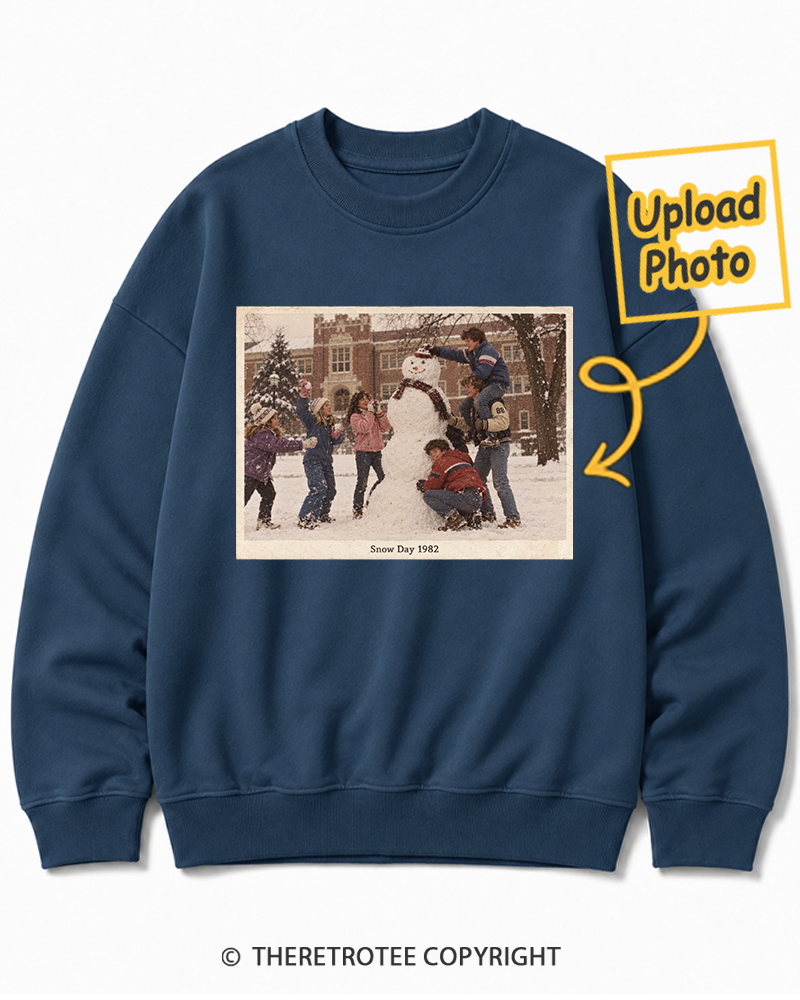 TheRetroTee Personalized Snow Day 1982 Sweatshirt