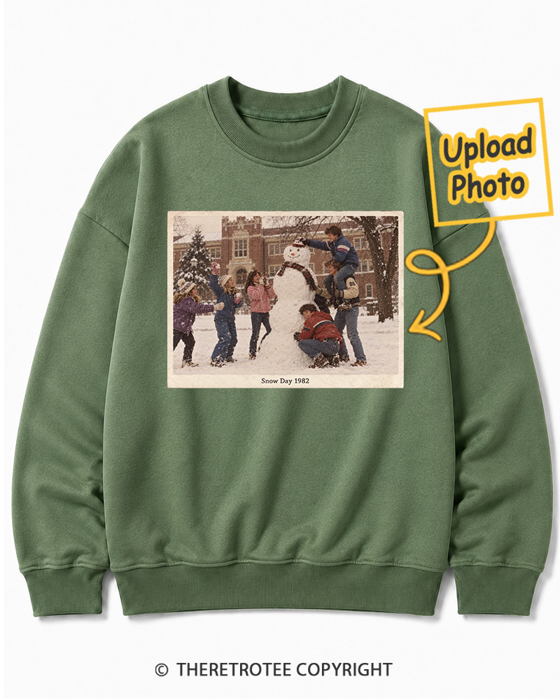 TheRetroTee Personalized Snow Day 1982 Sweatshirt