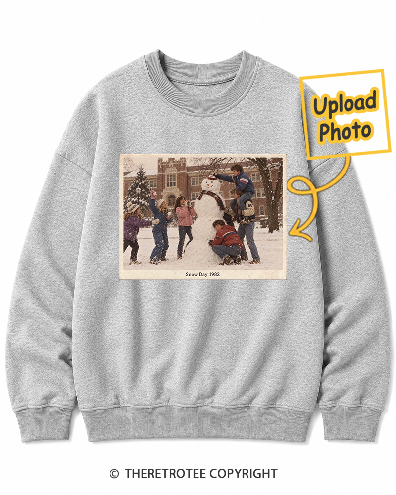 TheRetroTee Personalized Snow Day 1982 Sweatshirt