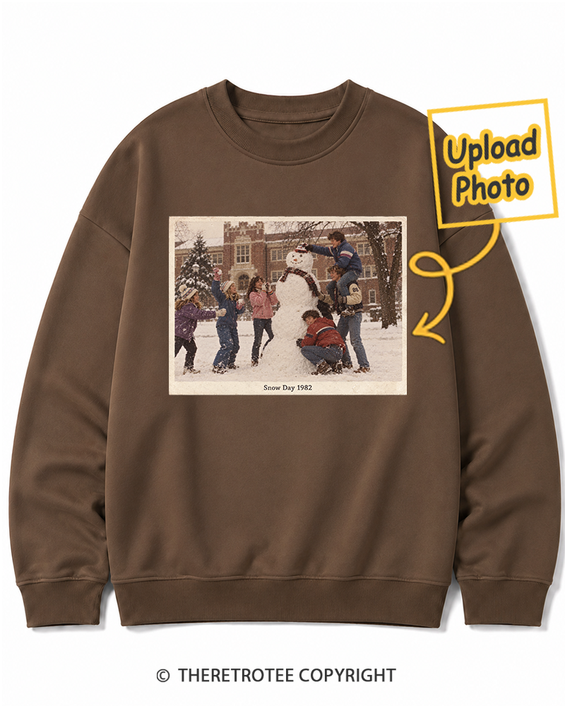 TheRetroTee Personalized Snow Day 1982 Sweatshirt