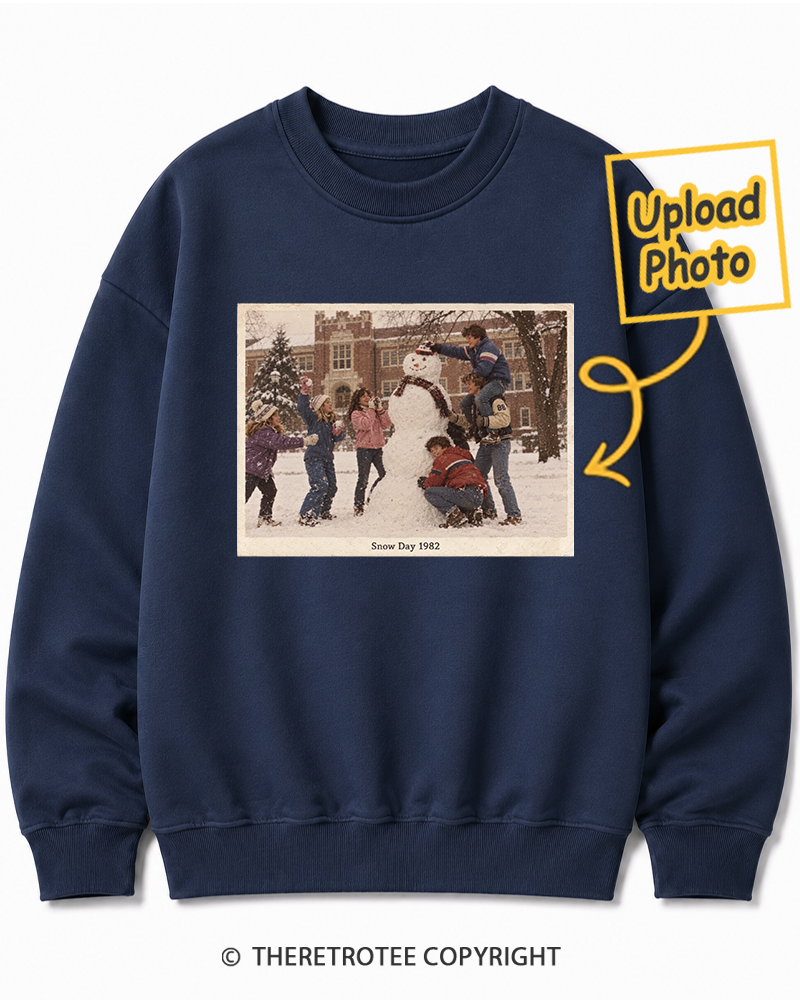 TheRetroTee Personalized Snow Day 1982 Sweatshirt