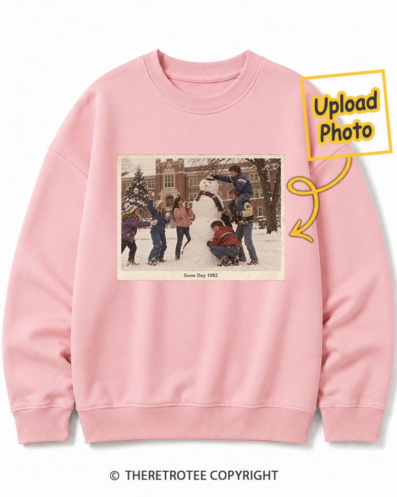 TheRetroTee Personalized Snow Day 1982 Sweatshirt